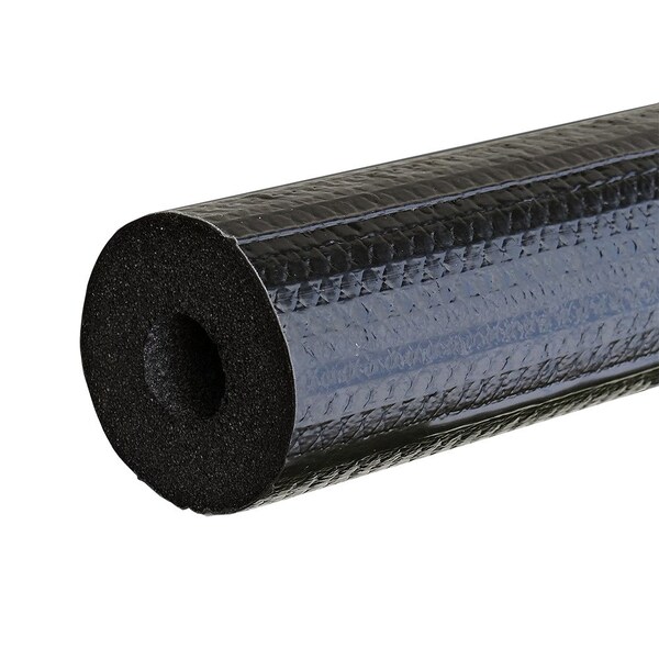 Jones Stephens 1-5/8in ID 1-1/2in CTS 1-1/4in IPS Titan Seamless Black UV Resistant Rubber Pipe Insulation I92158 - main